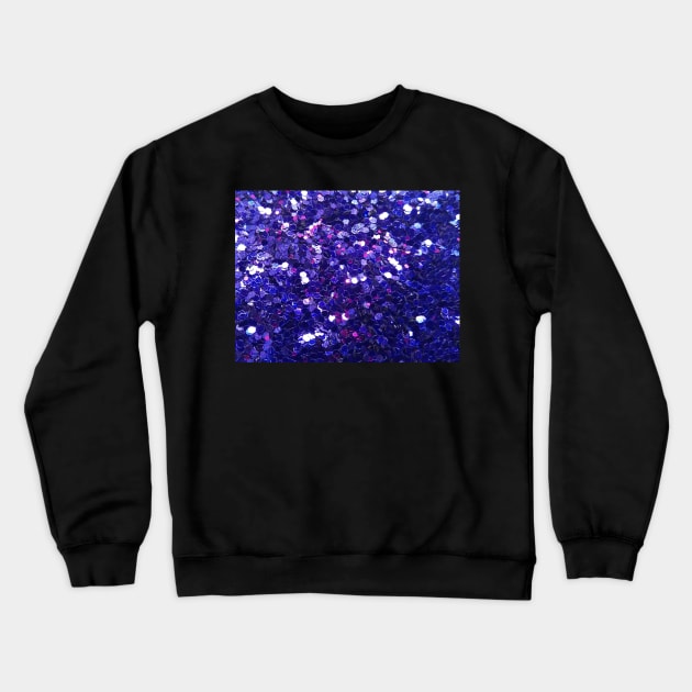 Purple Glitter Crewneck Sweatshirt by CrazyCraftLady